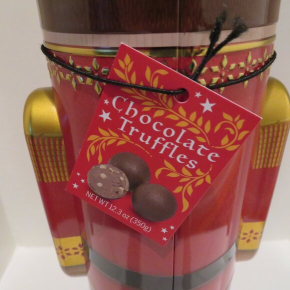 Christmas Red Nutcracker Tin Can Silver Crane Co. Keepsake Gift Empty Container - Picture 14 of 14